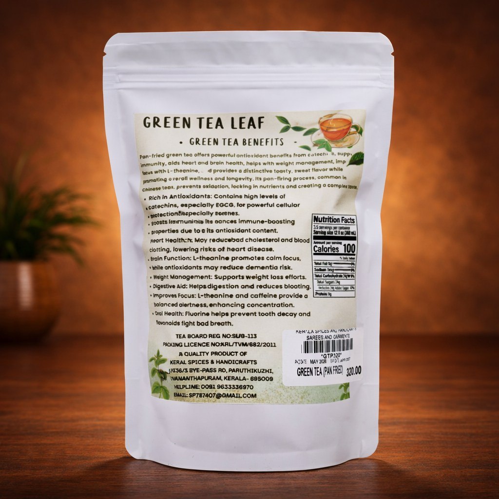 Green Tea leaf - Pan fried ( Standing pouch)
