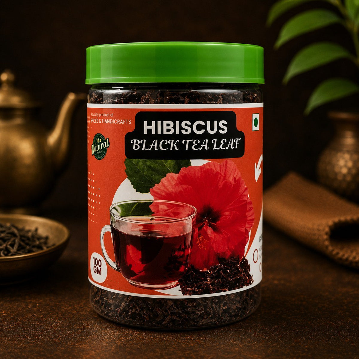 Hibiscus Black Tea Leaf (Bottle)