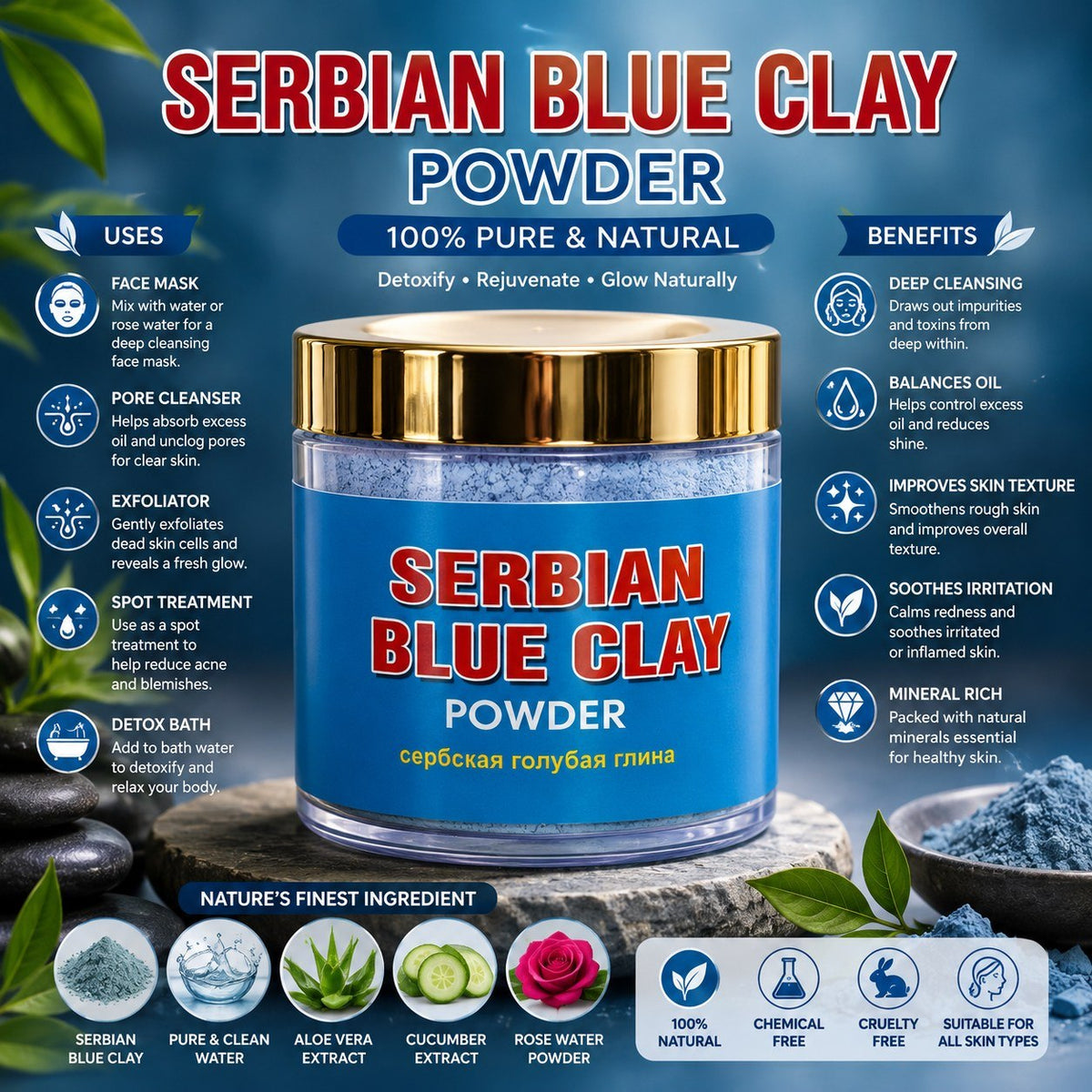 Serbian Blue Clay