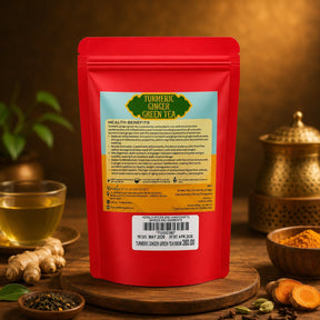 Turmeric Ginger Green Tea ( Standing pouch)
