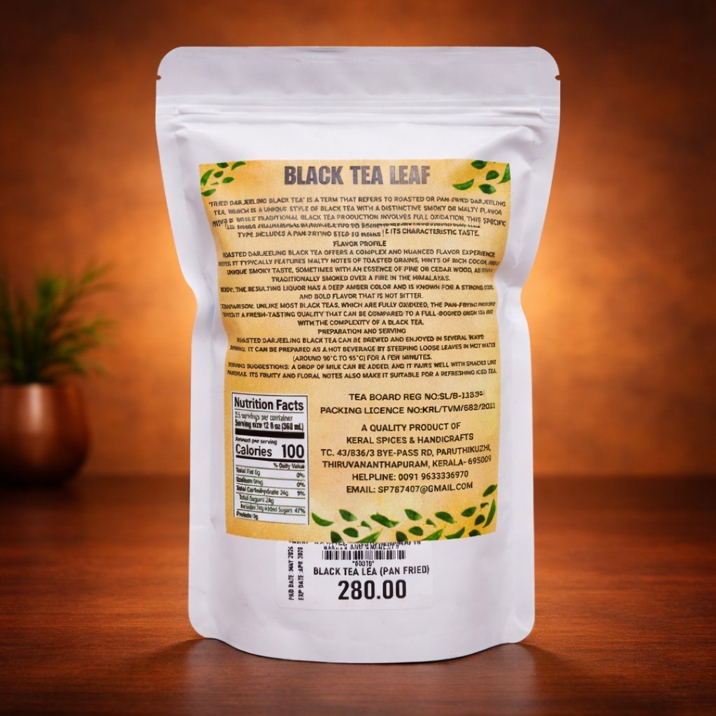 Black Tea leaf - Pan fried ( Standing pouch)