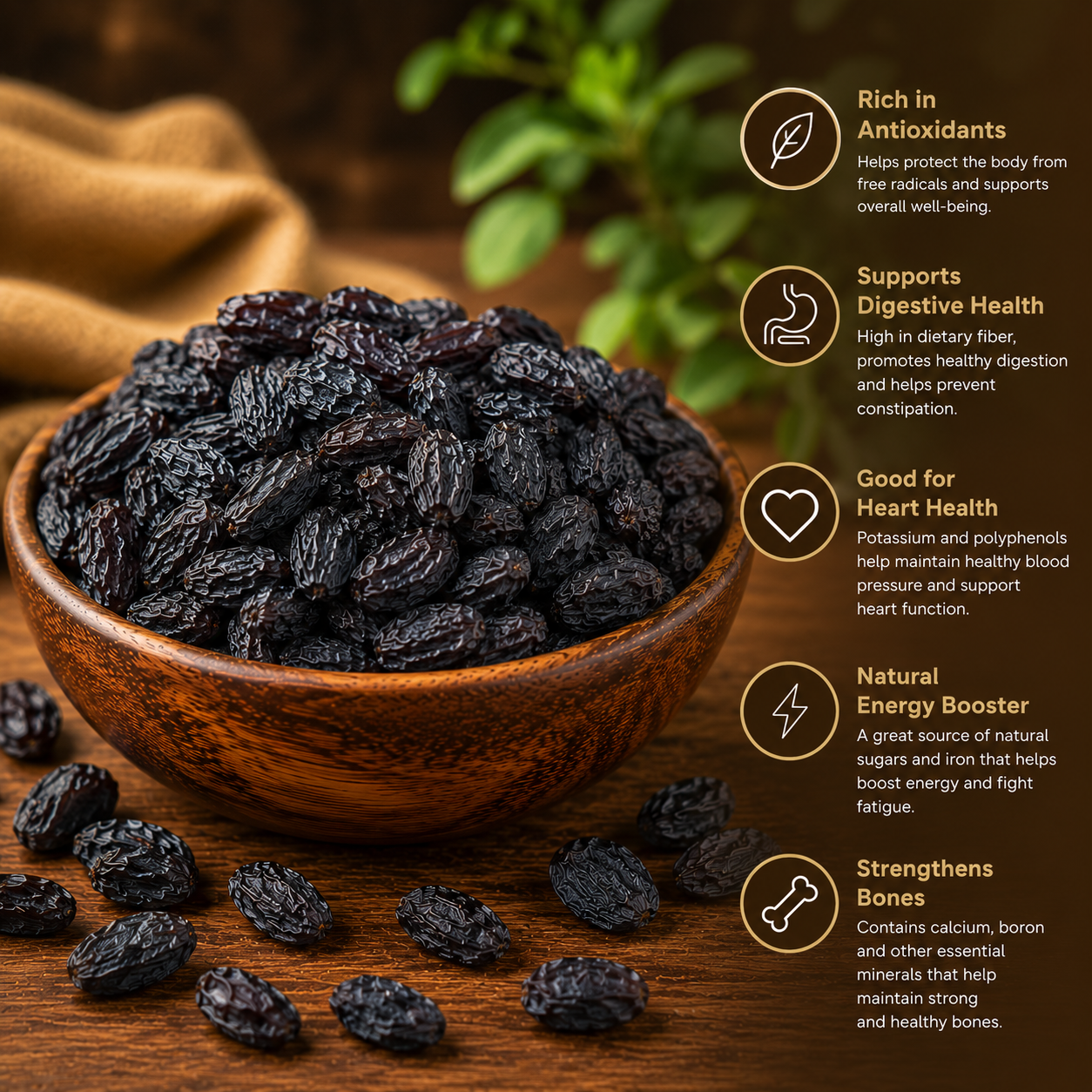 Premium Black Raisins