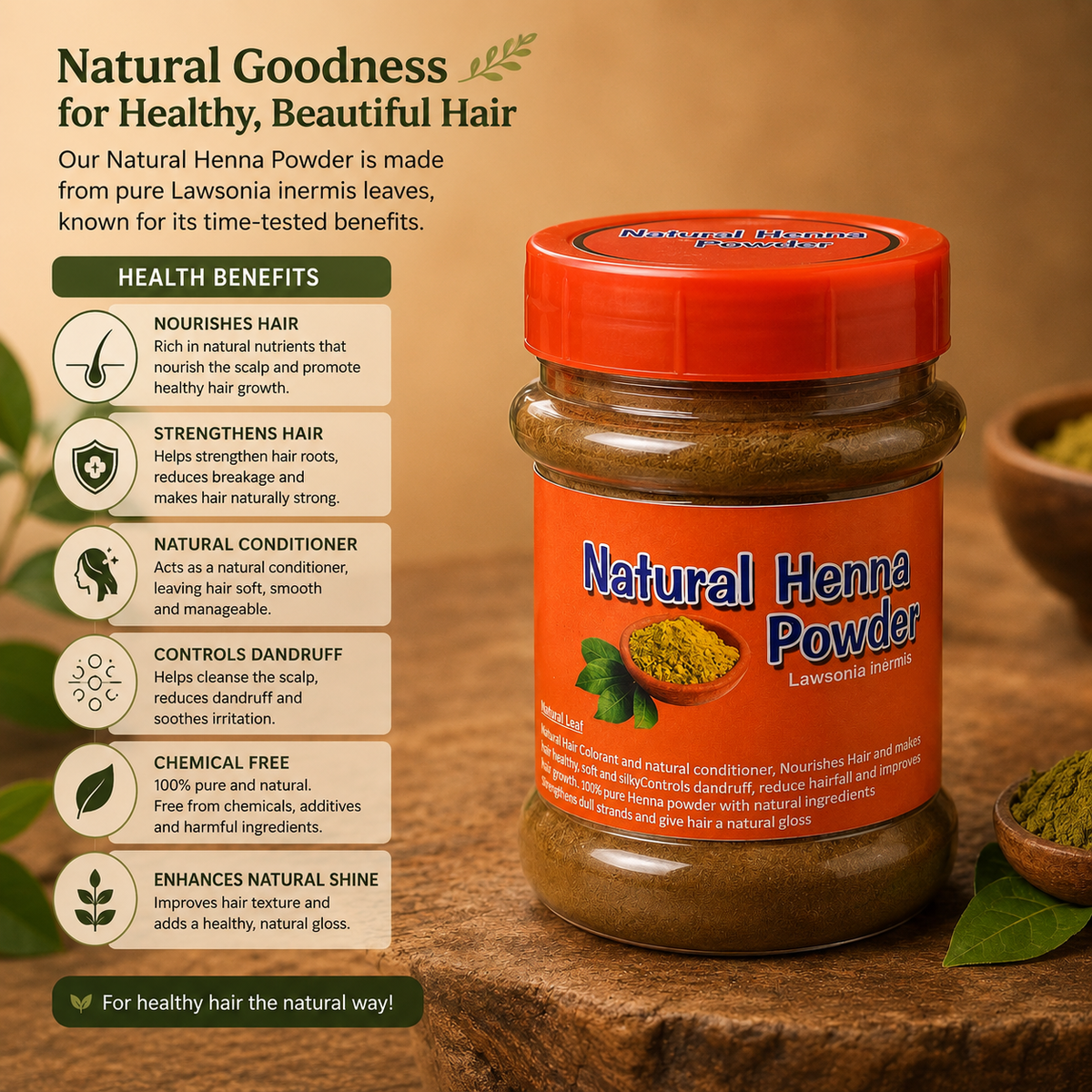 Natural Henna Powder