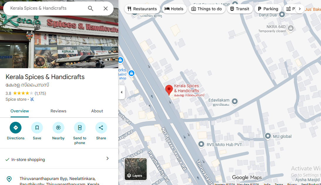 Store location map