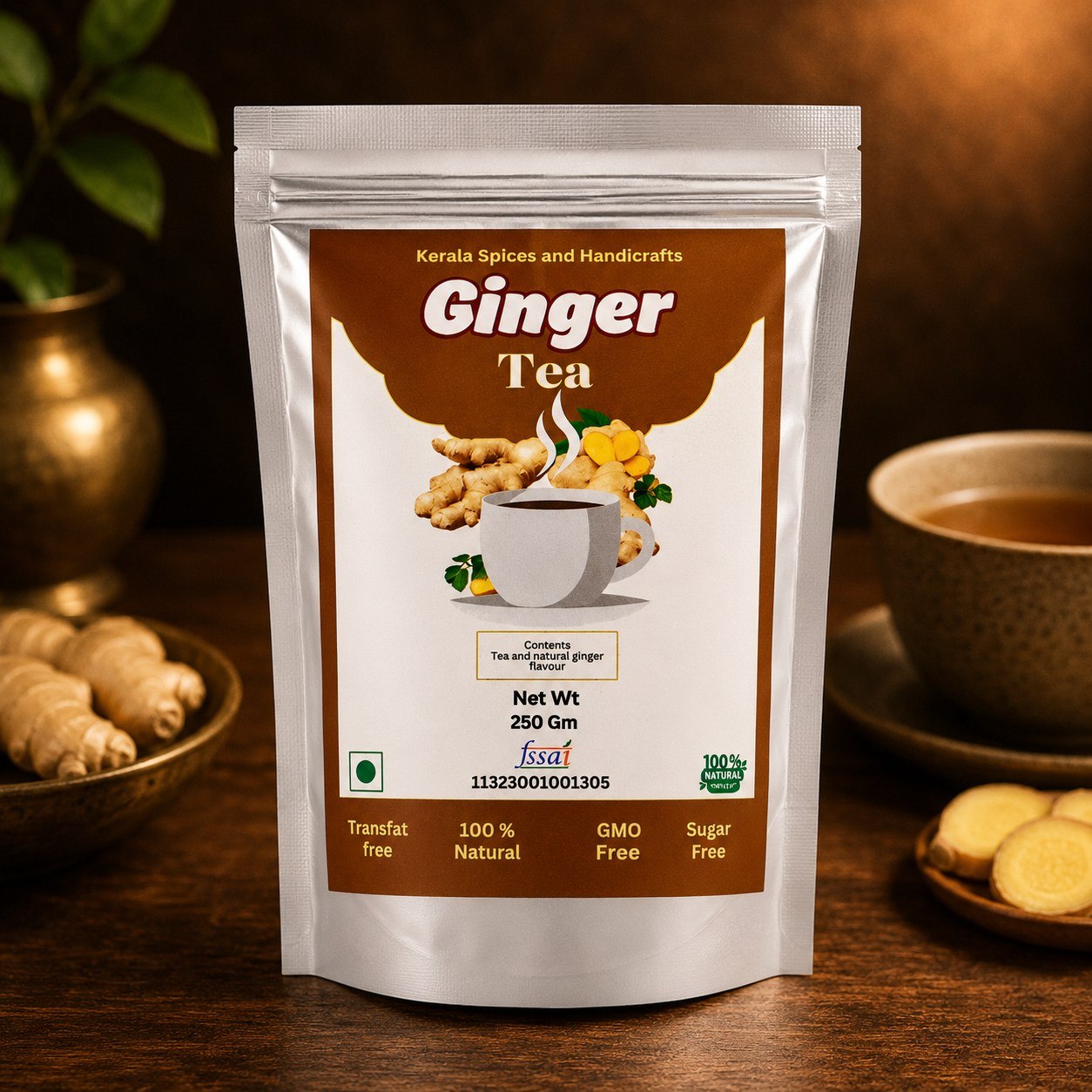 Ginger Tea (Silver Standing Pouch)