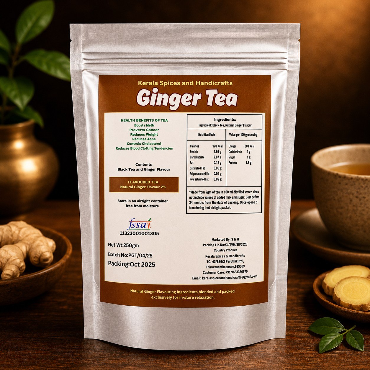 Ginger Tea (Silver Standing Pouch)
