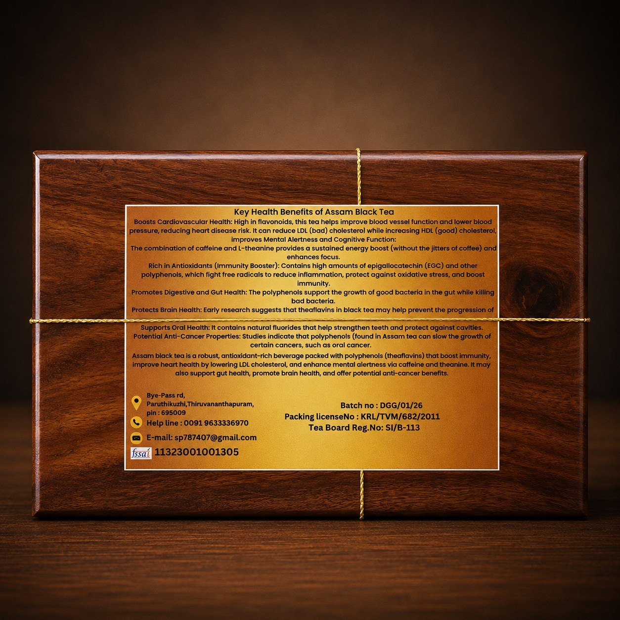 Assam Black Tea (Wooden Gift Box)