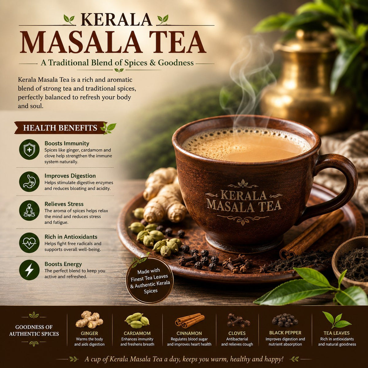 Special Kerala Masala Tea (Tin)