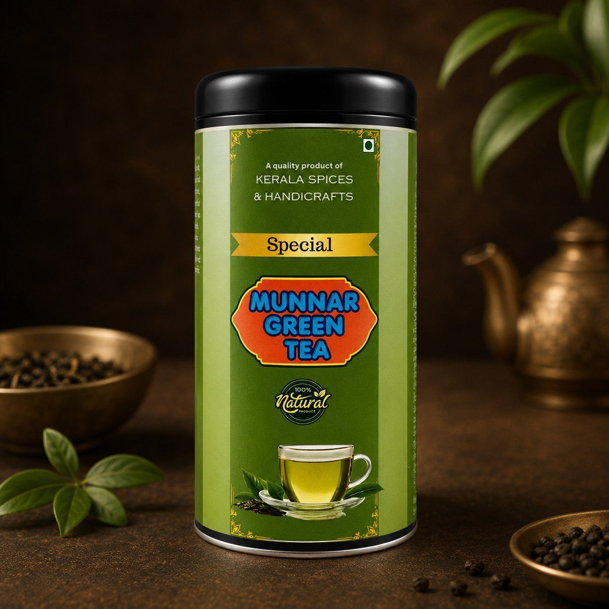 Special Munnar Green Tea (Tin)