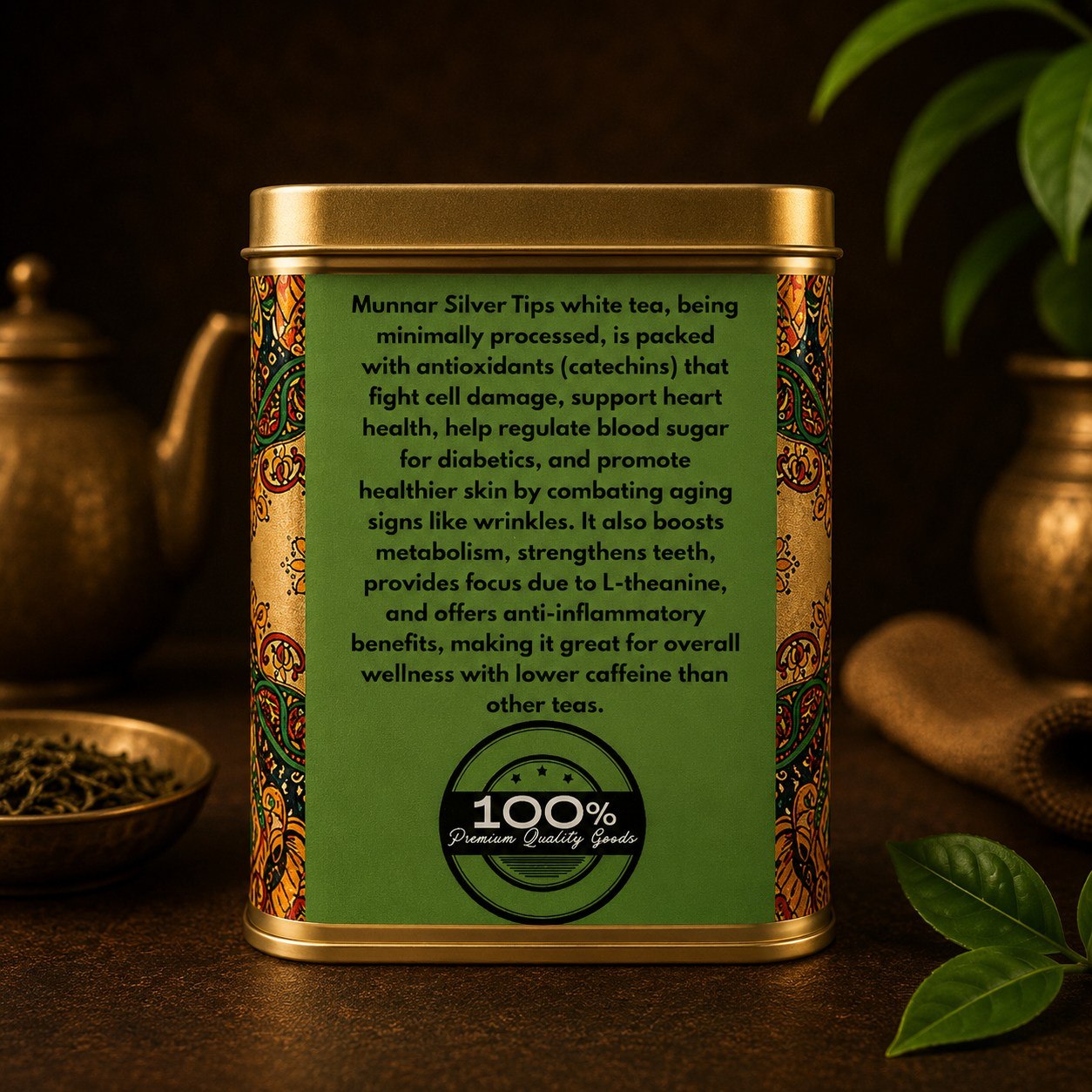 Silver Tips Munnar White Tea (Tin)