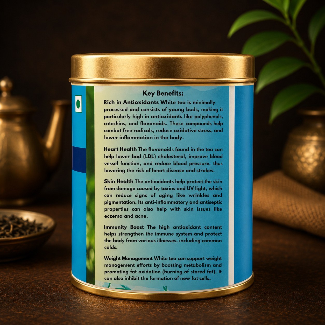 Silver Tips Nilgiri White Tea (Tin)
