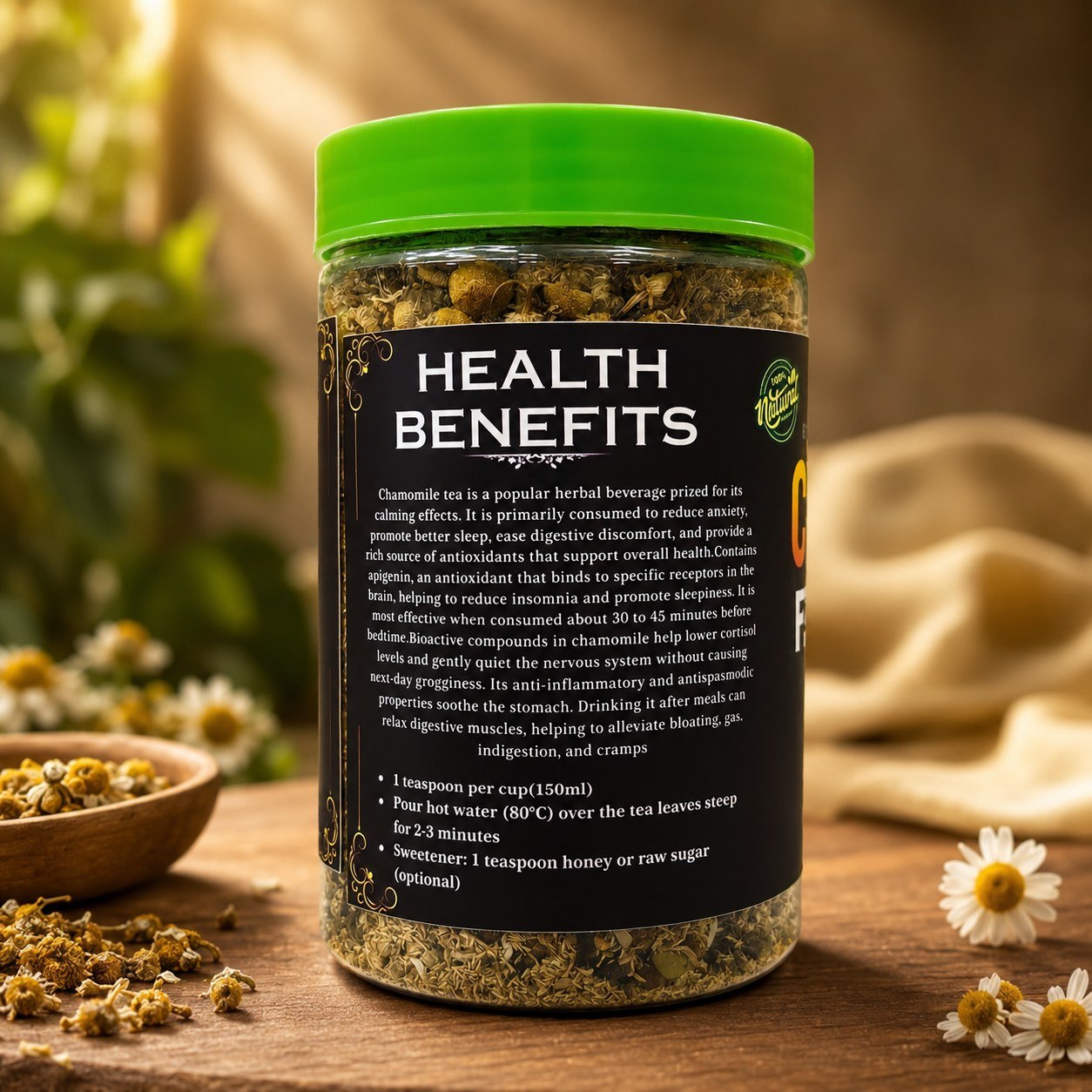 Chamomile Flower Tea (Bottle)