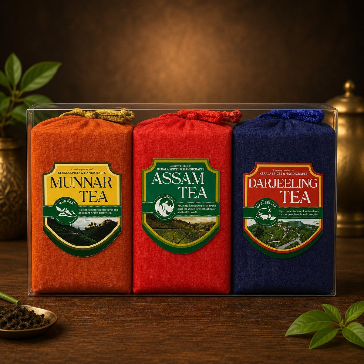3 in 1 combo (Assam Tea, Darjeeling Tea, Munnar Tea)