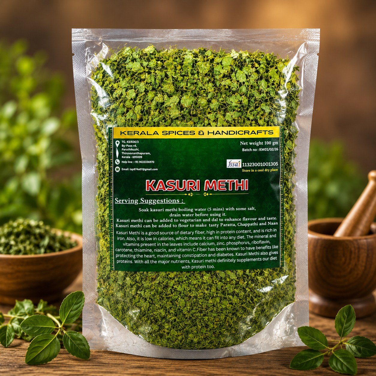 Kasuri Methi (Dried Fenugreek Leaves)