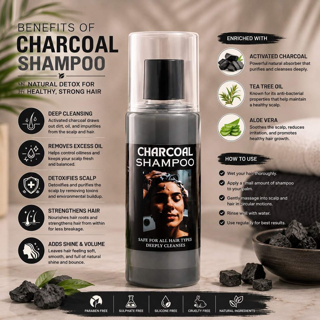 Charcoal Shampoo