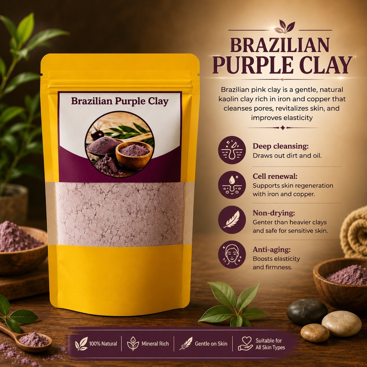 Brazilian Purple Clay