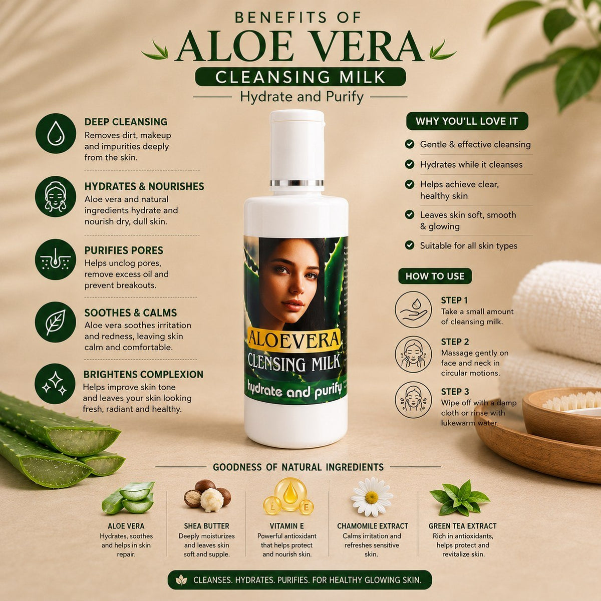 Aloe Vera Cleansing Milk