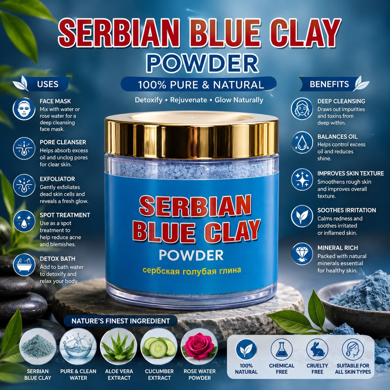 Serbian Blue Clay