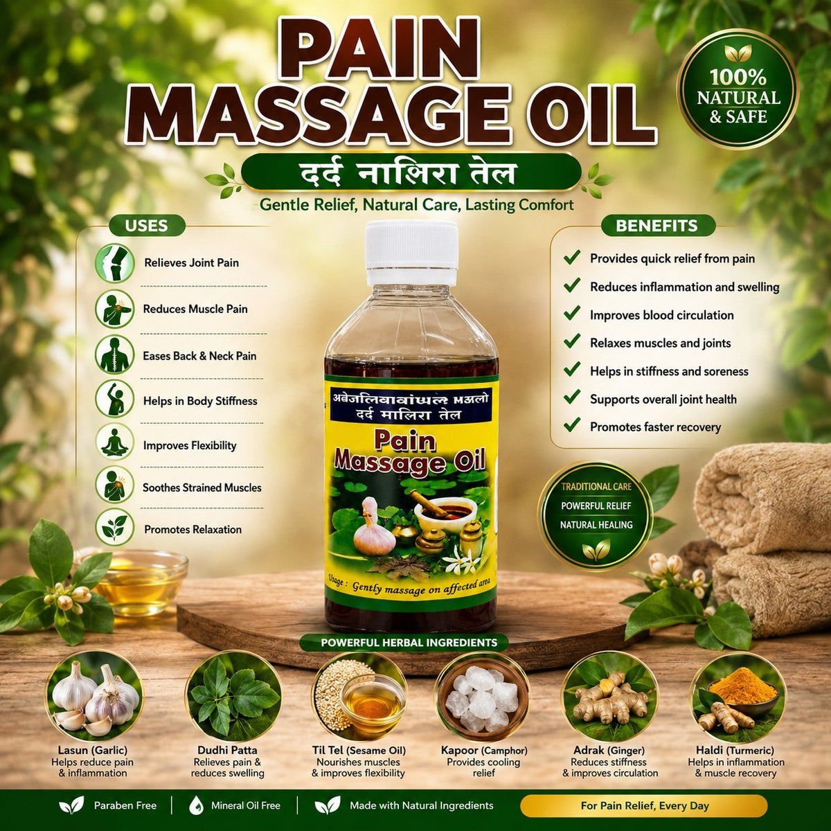 Pain Massage Oil
