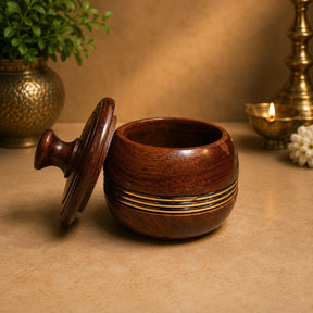 Handmade Wooden Sindoor Dani