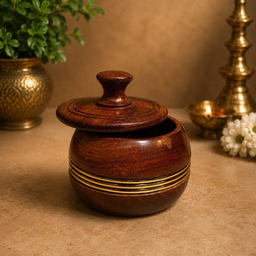 Handmade Wooden Sindoor Dani