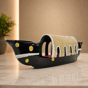 Handcrafted Kerala Kettuvallam Houseboat Miniature Showpiece