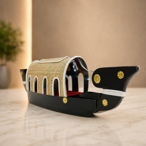 Handcrafted Kerala Kettuvallam Houseboat Miniature Showpiece