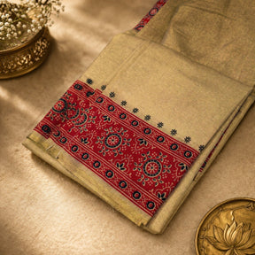 Women's Cotton Kurti Fabric Set with Ethnic Print