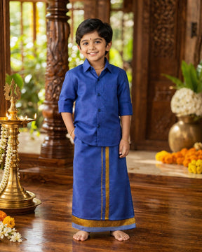 Kids Shirt & Dhoti Set