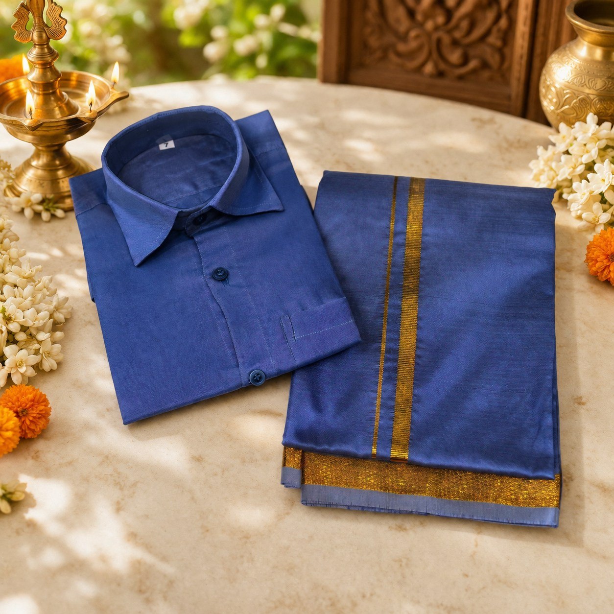 Kids Shirt & Dhoti Set